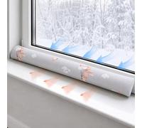 Paraspifferi porta isolante 90 cm - Salsicciotto sottoporta e finestra antivento decorativo Ideale per ingresso casa finestre e cuscino per cameretta bambini Cotone oeko-tex Coniglio