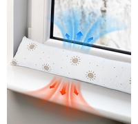 Paraspifferi porta isolante 90 cm - Salsicciotto sottoporta e finestra antivento decorativo Ideale per ingresso casa finestre e cuscino per cameretta bambini Cotone Sole