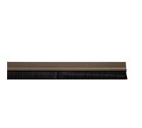 Paraspifferi porta PVC marrone con spazzola 1 metro