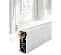 Paraspifferi porta regolabile, guarnizione inferiore in alluminio | Guarnizione automatica for porte interne contro aria polvere rumore e dispersione termica(110cm/43in)