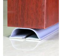 Paraspifferi sotto la porta, lungo 1 metro, blocca il rumore, per aria fredda, polvere, insetti, materiale PVC, facile da montare (grigio)