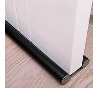 Paraspifferi sottoporta, 96 cm, flessibile, sigillante, blocca il freddo, il vento e la polvere, ferma la porta (1, nero)