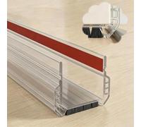 Paraspifferi Sottoporta Autoadesiva Trasparente Parte Inferiore Della Porta | Spazzola a 6 Strati Paraspifferi Universale per Porte Smoothly 1/2/3/4/5/10 Pezzi, Guarnizione Flessibile in TPE(1pcs)