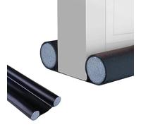 Paraspifferi Sottoporta e Finestre da 80 a 90 cm, Doppia Guarnizione in Similpelle, Regolabile tra 32 e 94 cm. Isolamento Acustico, Riduzione Freddo/Calore, Antivento, Luce, Polvere, Insetti.