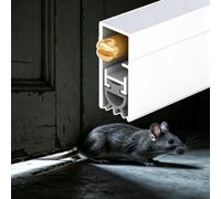 Paraspifferi Sottoporta Fermaporta Incasso Lega Alluminio per Porte in Legno di Fienile