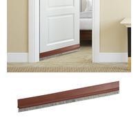 Paraspifferi Sottoporta Guarnizione a Spazzola Porta Blindata, 3 * 100cm Autoadesivo, Tagliabile Paraspifferi Porta Blindata Ingresso, Antivento, Anti-Insetti, Anti-Polvere, Insonorizzato (Marrone)