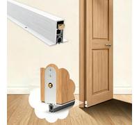 Paraspifferi Sottoporta Guarnizione Automatica Sottoporta Parafreddo | Guarnizione Sottoporta Invisibile 30-100cm, Isolamento Acustico e Anti-Insetti per Porta