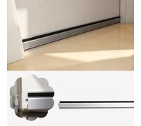 Paraspifferi Sottoporta Parafreddo Automatico Regolabile, Guarnizione | Guarnizione Automatica a Discesa per Porta, Guarnizione in Alluminio, Isolamento Acustico, Anti-Insetti e Anti-Luce