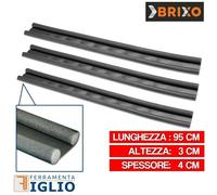 Paraspifferi Sottoporta Parafreddo per Porte Portoni Finestre 3 Pezzi da 95 cm