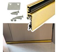 Paraspifferi Sottoporta Paraspifferi per Porte con Vite Dorata, Guarnizione Inferiore Automatica Insonorizzata per Porte, Guarnizione Inferiore Porte Antipolvere Corte