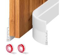 Paraspifferi sottoporta,Paraspifferi porta blindata, insonorizzanti, a risparmio energetico, facile installazione per interni ed esterni(2x bianco)