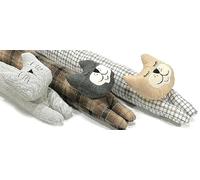 Paraspiffero per Porte e Finestre 85 cm Gatto Peluche 100% Antispiffero parafreddo in Tessuto Poliestere imbottito Decorativo Gattino in Peluche