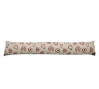 Paraspiffero Salsicciotto Imbottito Porte/Finestre Sfoderabile Cuore Rosso