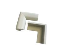 Paraspigoli adesivi bianco 5x5x3 cm 4 pz Bianco
