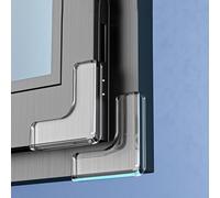 Paraspigoli Antiurto Protezioni di Sicurezza per Bambini,8Pezzi Paraspigoli per Finestre,Copri Spigoli per Tavoli,Protezione Angoli e Bordi per Mobili,Non Influisce sulla Chiusura della Finestra