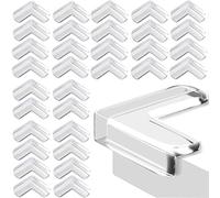 Paraspigoli Bambini, 32pezzi Protezioni dei protettori d'angolo di sicurezza, protezione per angoli e bordi dei mobili, adatto per la protezione contro gli urti di neonati e bambini, trasparenti