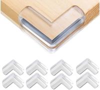 Paraspigoli Bambini, 8pezzi Protezioni dei protettori d'angolo di sicurezza, protezione per angoli e bordi dei mobili, adatto per la protezione contro gli urti di neonati e bambini, trasparenti