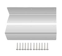 Paraspigoli in acciaio inox, 2 pezzi, 89, protezione per bordi esterni con design durevole per camino, residenziale, commerciale, esterno, spazio pubblico, scuola, 40 cm