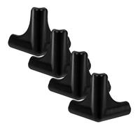 Paraspigoli in Silicone Nero, 4 Pezzi, Protezione Angoli Mobili | Assorbimento Urti, Tutela Bordi, per Mobili e Mobili Tv, Uso in Casa e Asili, Confezione da 4 Pezzi