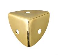 Paraspigoli in stile antico, 12 pezzi, per bordi di scatole di legno, con viti, materiale in ferro, per tavolo e custodia (oro)