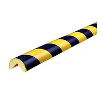 Paraspigoli Knuffi®, tipo A, pezzo da 1 m, nero / giallo.