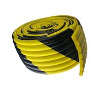 Paraspigoli Muro, Giallo Nero NBR Para Spigoli, Autoadesivo 20 cm di Larghezza Paraspigoli per Garage per Rack, Mobili, Parcheggio