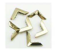 Paraspigoli, paraspigoli per libri, 30 pezzi/lotto x 8 mm angoli di libri in metallo dorato for cartelle fai da te scrapbooking decorazioni protezioni angolari(100PCS)