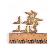 Paraspigoli, paraspigoli per libri, Album for quaderni, album for scrapbooking, menu, cartelle, protezioni for angoli in metallo antico 14x14mm, bronzo(3,50PCS)