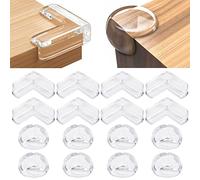 Paraspigoli per Bambini, 16 Pezzi Trasparenti Paraspigoli Bambini para Spigoli Bimbi Muro para Angoli per Bambini Copri Spigoli per Mobili Copri Angoli per Bambini para Spigoli per Mobili