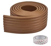 Paraspigoli per Bordo, Protezione Spigoli e Angoli, Bordi Bambini Antiurto, Paraspigoli Angolari in Gomma Corner Guard con Nastro Biadesivo per Neonati Bambino 2m x 80mm x 8mm (Marrone)