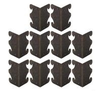 Paraspigoli per mobili, 10 pezzi, per casse in legno (bronzo) | Robusta struttura in ferro, resistente alla ruggine, protezione dall'usura, look vintage, decorazione per la casa