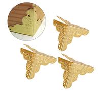 Paraspigoli per Mobili, 12pcs Protezioni Decorative D'angolo per la Cassa del dei Gioielli della Scatola del Metallo, Paraurti Sicurezza del Bordo del Banco Guardia della