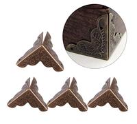 Paraspigoli per Mobili, 12pcs Protezioni Decorative D'angolo per la Cassa del dei Gioielli della Scatola del Metallo, Paraurti di Sicurezza del Bordo del Banco Guardia della