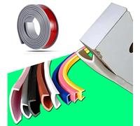 Paraspigoli per mobili a forma di U in TPE, strisce di protezione per bordi in legno per armadio, tavolo, piano di lavoro e tavola in legno con ritagli sagomati, nastro di bordatura, paraspigoli (3m×