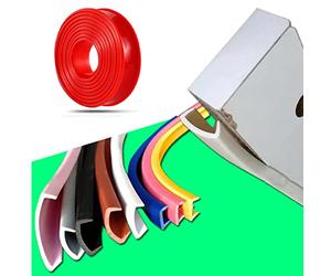 Paraspigoli per mobili a forma di U in TPE, strisce di protezione per bordi in legno per armadio, tavolo, piano di lavoro e tavola in legno con ritagli sagomati, nastro di bordatura, paraspigoli (3m×