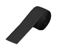 Paraspigoli per Scale da 3,3 Piedi, Protezione per Bordi Scale in Vinile, Profilo Angolare Gradini Autoadesiva Antiscivolo per Scuole, Aziende, Hotel(Black,6cm/2.4in)
