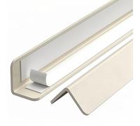 Paraspigoli PVC Autoadesivo, Profilo Angolare in Plastica Flessibile per Protezione Muri e Mobili, Paraspigoli Angolari per Sicurezza Bambini, Riparo Angolare Robusto(Bianca,1.2m/47.2in)