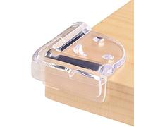 Paraspigoli trasparenti a forma di L, per la sicurezza dei bambini, pre-applicati, in gel adesivo, paracolpi