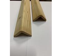 Paraspigolo in legno di conifera con nodi grezzo da trattare n° 10 da cm. 200 totale metri 20,00 (mm.28x28 interno mm.22)