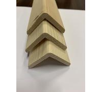 Paraspigolo in legno di conifera con nodi grezzo da trattare n° 10 da cm. 200 totale metri 20,00 (mm.45x45 interno 35)