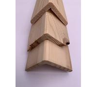 Paraspigolo in legno massiccio grezzo di 2° scelta lunghezza aste mt. 1 confezione pz. 10 totale mt. 10. Made in Italy (mm.35x35 b.28 cm. 100 pz.10)