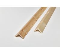Paraspigolo in legno massiccio grezzo lunghezza aste mt. 1 confezione pz. 10 totale mt. 10. Made in Italy (mm.28x28 b.22 cm. 100 pz.10)