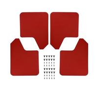 Paraspruzzi 4 pezzi compatibili con Fiat Ducato Peugeot Boxer Ram ProMaster Paraspruzzi Paraspruzzi Parafanghi allargati 15" x 11,5"(4pcs-set Red)