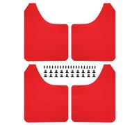 Paraspruzzi Auto Per Mitsubishi Per Pajero Per Evolution Per Evo Sport Per Montero Per Shogun Per Exceed Paraspruzzi Fibra Carbonio Parafango(4pcs red)