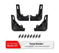 Paraspruzzi con motivo in fibra di carbonio nero opaco Paraspruzzi per 2020 2021 2022 2023 Tesla Model Y Paraspruzzi Non è necessario perforare i fori