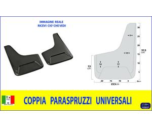 Paraspruzzi Coppia 2 Paraschizzi Univesali per Auto Para Spruzzi Para Schizzi