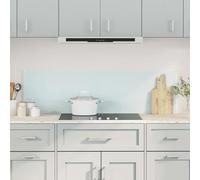 Paraspruzzi da cucina, 2 pezzi, bianco, 70 x 40 cm, in vetro temperato, resistente al calore fino a 240 °C, facile da pulire, con accessori di montaggio, ideale per cucinare, cuocere, arrostire e casa