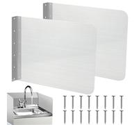 Paraspruzzi da cucina - Set di 2 paraspruzzi in acciaio inossidabile a parete Paraspruzzi impermeabile e resistente all'olio, pannello paraspruzzi in acciaio inossidabile | Protezione 'olio per la