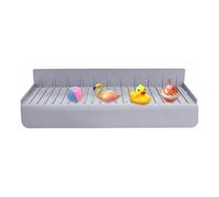 Paraspruzzi d'Acqua Lavello Cucina Proteggi Piano In Silicone Inclinato Di