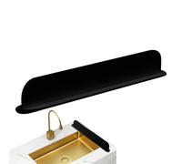 Paraspruzzi d'acqua per , 49 cm, extra lungo, protezione dagli schizzi in silicone, riutilizzabile, paraspruzzi per lavabo da bagno e lavello della cucina